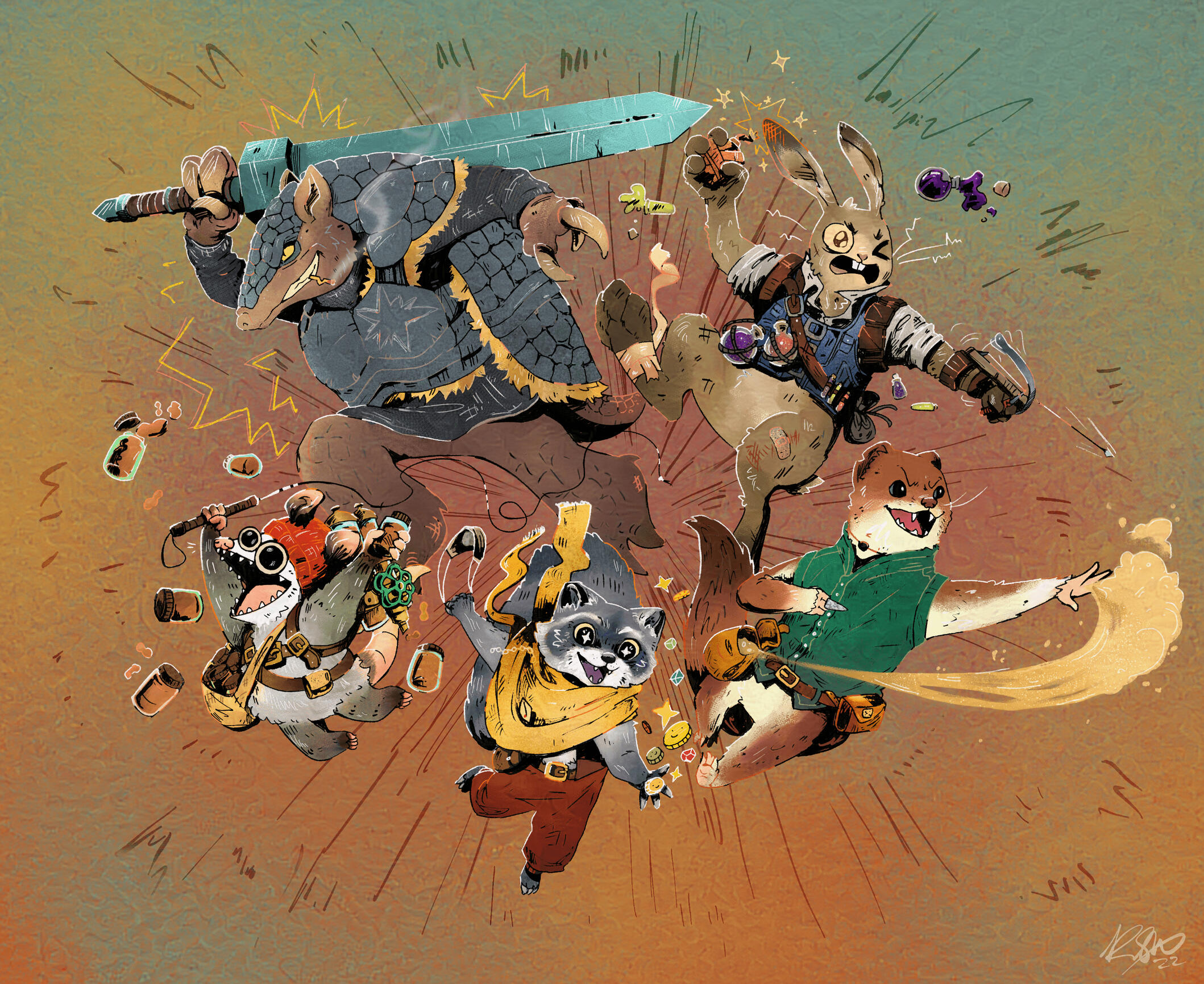 Root RPG party commission